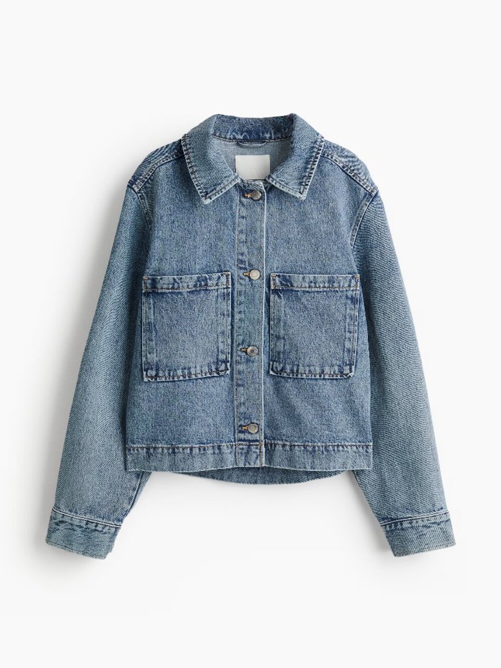 H&M - Cropped Cotton Twill Jacket – Size M